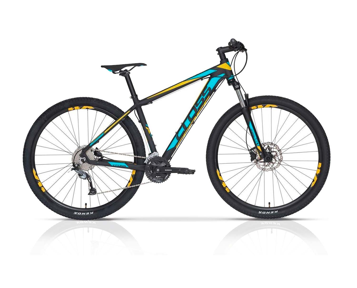 Bicicleta Mtb CROSS GRX 9 Hdb 29 - Albastru/Galben | Click4Sport
