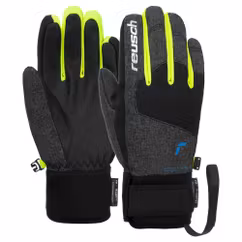 Manusi Schi REUSCH Simon R-TEX XT Junior - Black Melange/Black/Safety Yellow