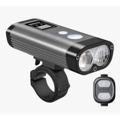 Far Bicicleta RAVEMEN PR2000 USB 2000 Lumeni - Grey