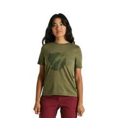 Tricou Ciclism SPECIALIZED/FJALLRAVEN Women's Wool (S/S) - Green