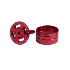 Floare Furca cu Capac DEITY Crosshair cu Distantiere - Red