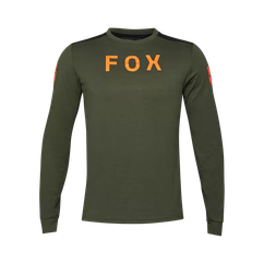 Tricou Ciclism FOX Mtb Ranger Dr Aviation (L/S) - Dark Sage