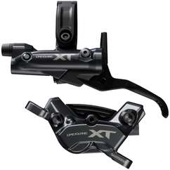 Frana Disc Hidraulica SHIMANO Deore XT BL-M8200 (L) + BR-M8220 (F) | Placute Metalice w/Fin