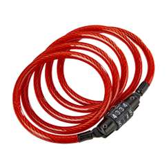 Antifurt Cablu KRYPTONITE Keeper 712 Combo - 7mm/120cm - Red