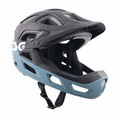 Casca Ciclism Full Face TSG Seek FR Graphic Design - Flow Black-Blue