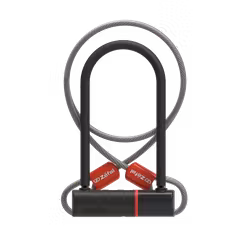 Antifurt U-Lock ZEFAL K-Traz U17 14mm + Cablu 10mm/120cm - Grey/Black
