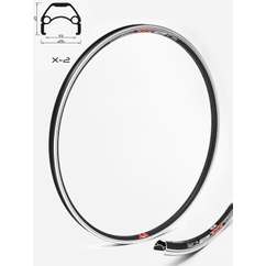 Janta CROSSER X2 28'' 36H - Black | Capsata