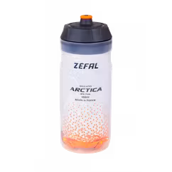 Bidon ZEFAL Arctica 55 Grip-Cap 550ml - Silver/Orange