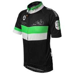 Tricou Ciclism Copii FUNKIER Saletti (S/S) - Green/Black