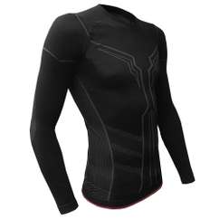 Bluza de Corp Termica FUNKIER Merano Kids Seamless Tech Baselayer - Black