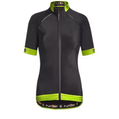 Tricou Termic Ciclism FUNKIER Bernalda Pro Aqua - Black/Yellow neon