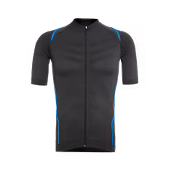 Tricou Ciclism FUNKIER Respirare Elite (S/S) - Gri/Albastru
