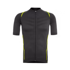 Tricou Ciclism FUNKIER Respirare Elite (S/S) - Gri/Galben