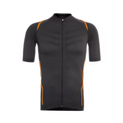 Tricou Ciclism FUNKIER Respirare Elite (S/S) - Gri/Portocaliu