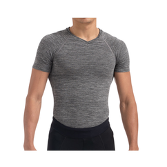 Bluza de Corp Termica SPECIALIZED Men's Seamless Baselayer (S/S) - Heather Grey