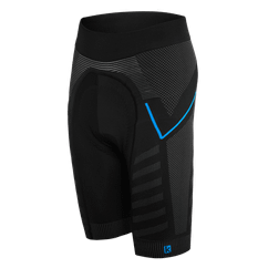 Pantaloni Scurti Ciclism cu Bazon FUNKIER Velletri Elite fara cusaturi - Grey/Blue