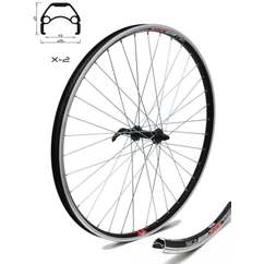 Roata Fata CROSSER X2 36H 26'' QR - V-brake cu Butuc JYD761 | capsata