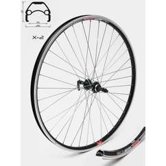 Roata Spate CROSSER X2 36H 26'' Filet, QR - Frana V-brake cu Butuc R752