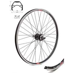 Roata Spate CROSSER X2 36H 26'' Filet, QR - Frana disc (6 suruburi) cu Butuc R-D242 | capsata