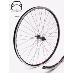 Roata Fata CROSSER X2 36H 28'' QR - Frana V-brake cu Butuc JY751 | capsata