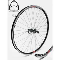 Roata Spate CROSSER X3 36H 28'' Filet, QR - Frane V-brake cu Butuc JY752