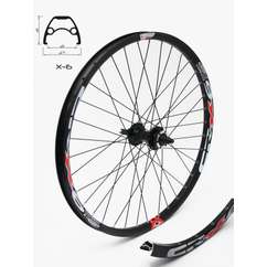 Roata Fata CROSSER X6 36H 26'' QR - Frana disc (6 suruburi) cu Butuc JTD761