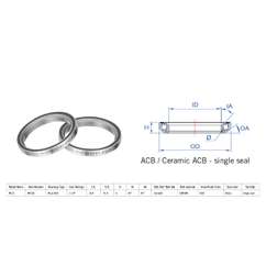 Rulment cuvete FSA N.51 ACB 45x45 1"1/4 singleS MR136