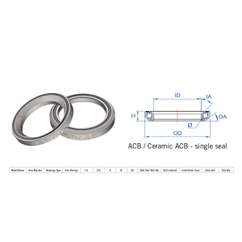Rulment cuvete FSA Super Light ACB 45x45 1"1/4 MR082R