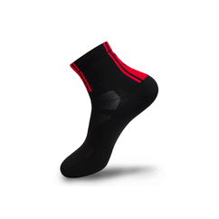 Sosete Ciclism FLR Elite 14cm - Black/Red