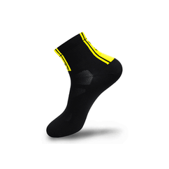 Sosete Ciclism FLR Elite 14cm - Black/Yellow