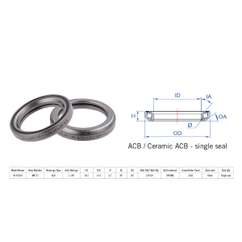 Rulment cuvete FSA TH-872/DJ ACB 36x36 1"1/8 singleS MR172