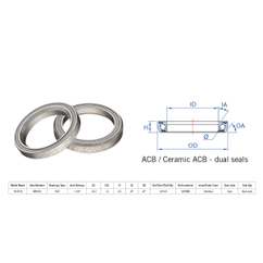 Rulment cuvete FSA TH-873S ACB 1 1/8 36x45 dualS MR054S