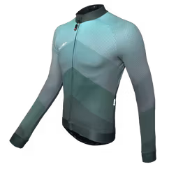 Tricou Ciclism FUNKIER Piacenza-L-2 Pro Men (L/S) - Ocean Green