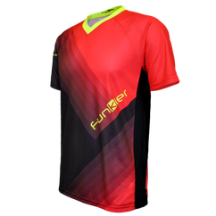 Tricou Ciclism FUNKIER Termoli Enduro Men (S/S) - Black/Red