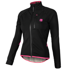 Jacheta Impermeabila Ciclism FUNKIER Alba Softshell Women - Black/Pink