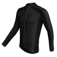 Tricou Termic Ciclism Copii FUNKIER Firenze-LW Winter (L/S) - Black