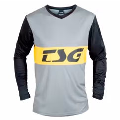 Tricou Ciclism TSG Walf (L/S) - Grey Black