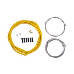 Set cablu + camasa frana CONTEC Neostop fata/spate - Yellow