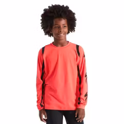 Tricou Ciclism SPECIALIZED Youth Trail (L/S) - Imperial Red