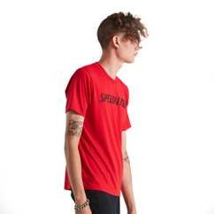 Tricou Ciclism SPECIALIZED Men's Wordmark (S/S) - Flo Red