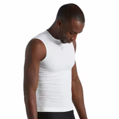 Bluza de Corp fara Maneci SPECIALIZED Men's Seamless Light Baselayer - White