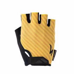 Manusi Ciclism SPECIALIZED Women's Body Geometry Sport Gel (S/F) - Brassy Yellow Stripe