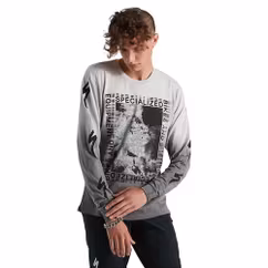 Tricou Ciclism SPECIALIZED Driven (L/S) - Dove Grey Spray
