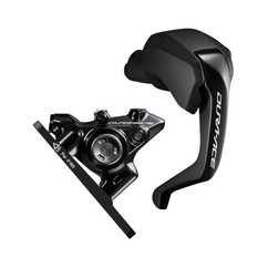 Frana Disc Hidraulica SHIMANO Dura Ace Di2 ST-R9180 (L) + BR-R9270 (F) | Placute Resin w/Fin
