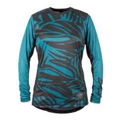 Tricou Ciclism TSG Floral (L/S) - Ocean Depths-Black