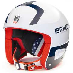 Casca Schi BRIKO Vulcano FIS 6.8 JR USSA - Shiny White Blue Red