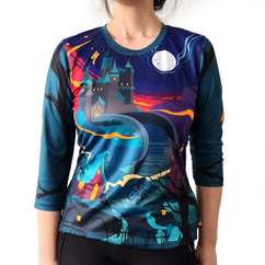 Tricou Ciclism SPECIALIZED Women's All Mountain (3/4 Sleeve)- Fairy Transilvania