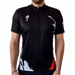Tricou Ciclism SPECIALIZED Men's Ride 1/4 Zip (S/S) - Trail of Flames