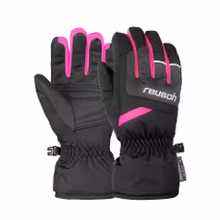 Manusi Schi REUSCH Bennet R-TEX XT Junior - Black Melange/Pink Glo