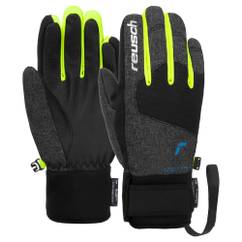 Manusi Schi REUSCH Simon R-TEX XT Junior - Black Melange/Black/Safety Yellow